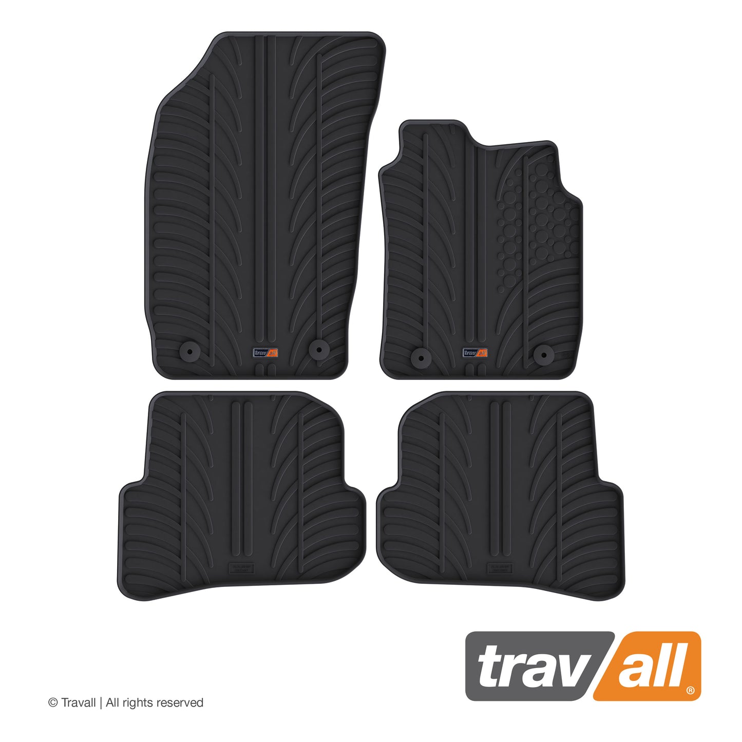 AUDI A1 2010-2018 and AUDI S1 2015-2018 Rubber Car Mats Set (4 Mats)