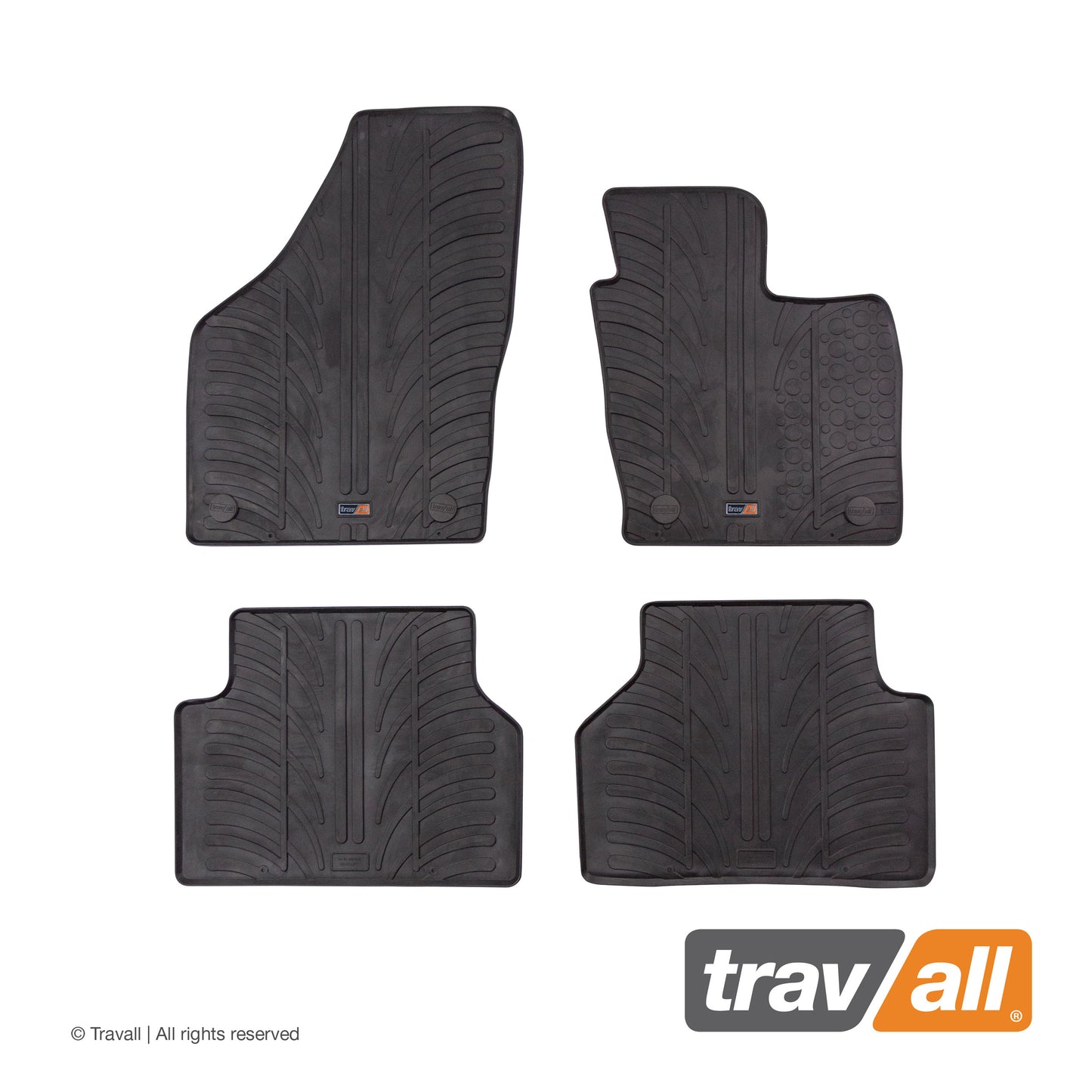 AUDI Q3 2011-2018 and AUDI RS Q3 2013-2018 Rubber Car Mats Set (4 Mats)
