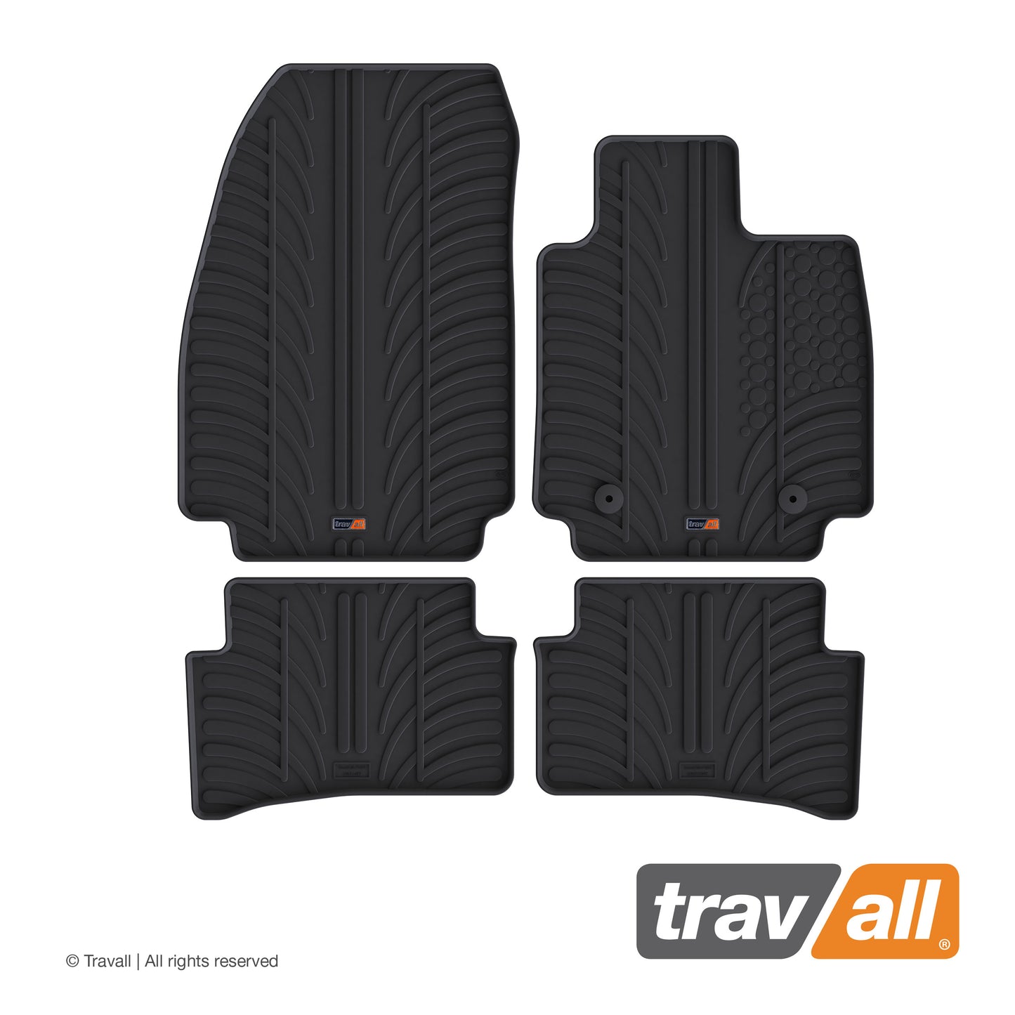 RENAULT CLIO 2012-2019 and CLIO RS/CAPTUR 2013-2019 Rubber Car Mats Set (4 Mats)