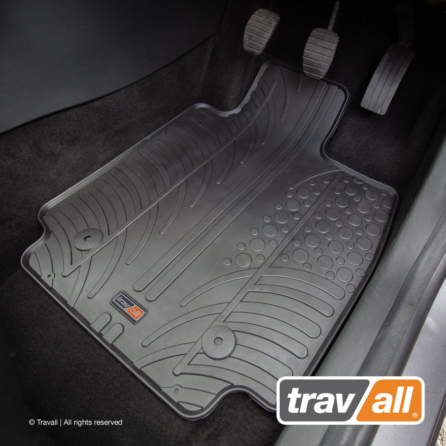 RENAULT CLIO 2012-2019 and CLIO RS/CAPTUR 2013-2019 Rubber Car Mats Set (4 Mats)