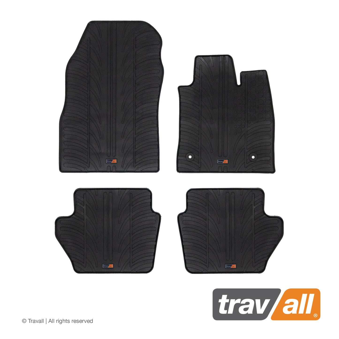 FORD FIESTA 3 DOOR HATCHBACK and ST 2017-2023 Rubber Car Mats Set (4 Mats)