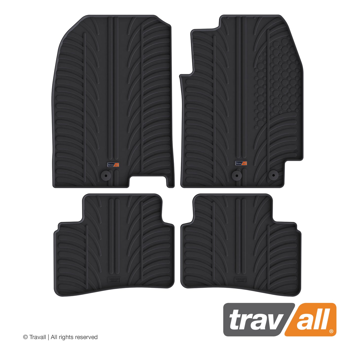 KIA RIO 5 DOOR HATCHBACK and Stonic SUV 2017-CURRENT Rubber Car Mats Set (4 Mats)