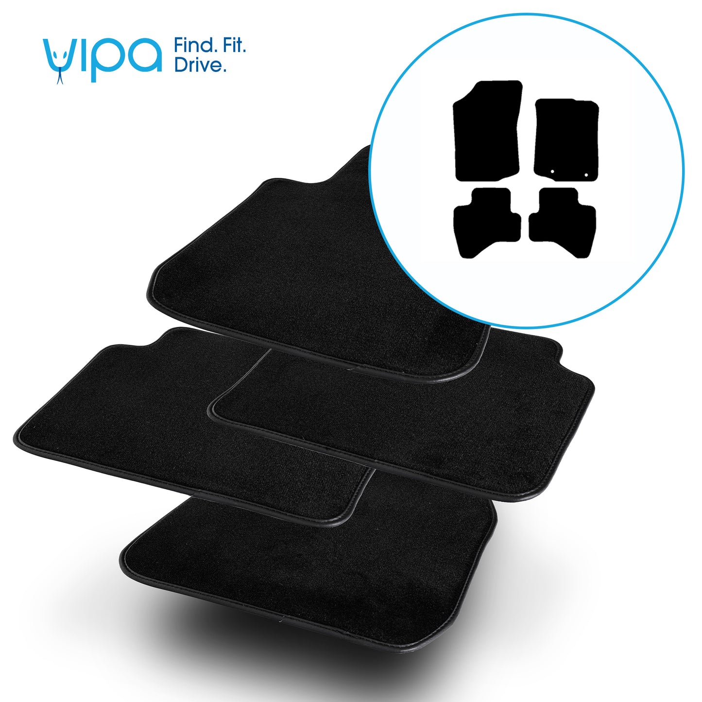 PEUGEOT 108 HATCHBACK 2014 ONWARDS - CAR MAT SET