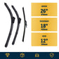 Skoda Fabia Hatchback - Included wiper blades and sizes