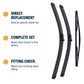 Vauxhall Meriva MPV - Wiper blade construction and fitting information