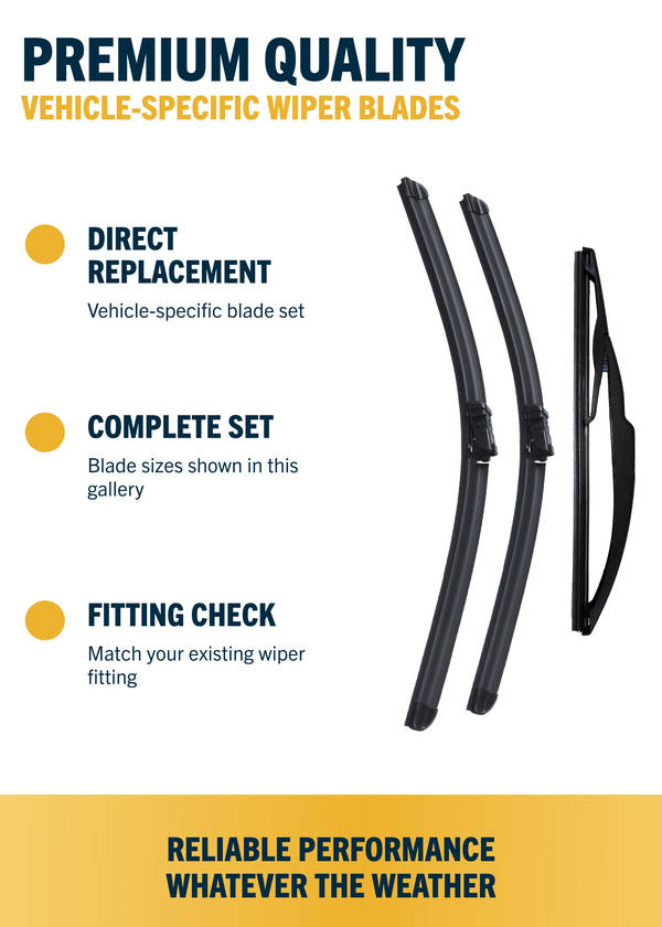 Peugeot 308 MK2 Hatchback - Wiper blade construction and fitting information