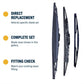 Nissan Note E11 MPV - Wiper blade construction and fitting information