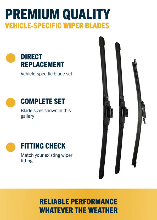 Mercedes-Benz A-Class W176 Hatchback - Wiper blade construction and fitting information