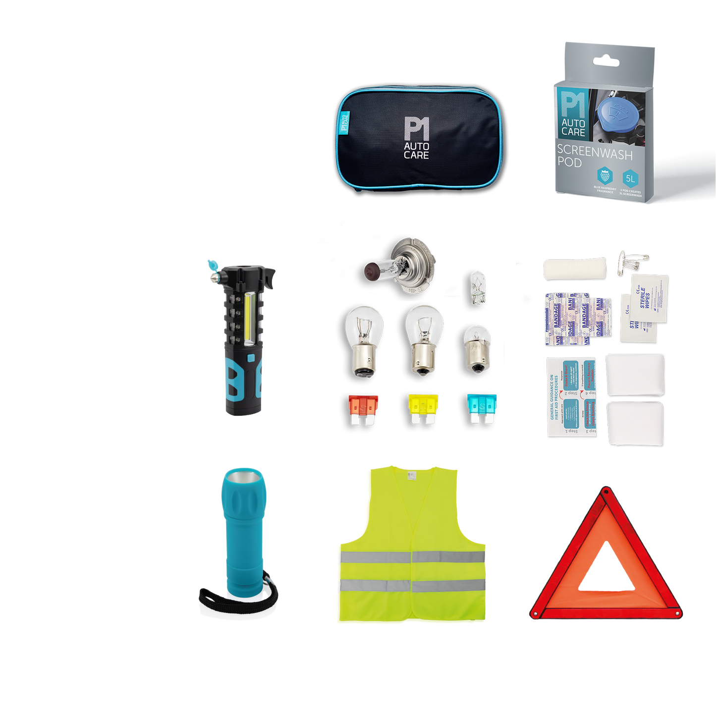 P1 AUTOCARE Roadside Car Emergency Kit