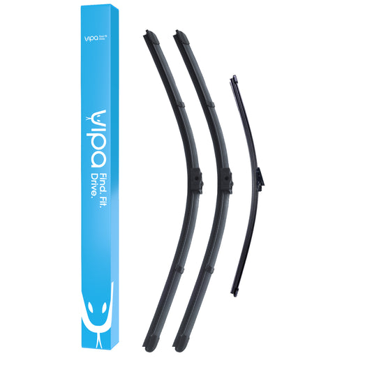 Vipa Wiper Blade Set fits: MERCEDES-BENZ CLS Estate Oct 2012 to Jul 2014 - Easy Fit Video Tutorial
