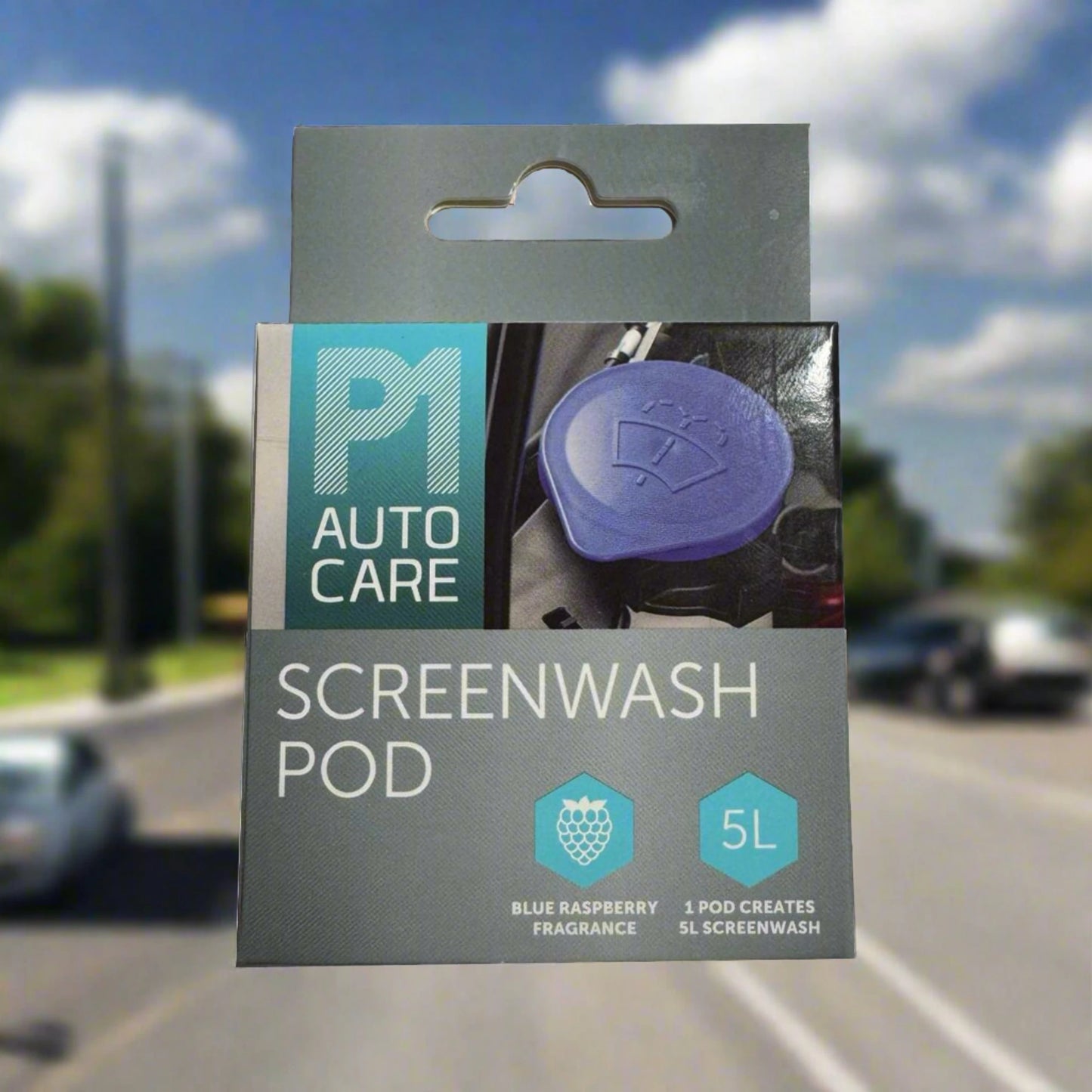 Screenwash Pod - Makes 5L of Screen Wash - Blue Raspberry Fresh Fragrance