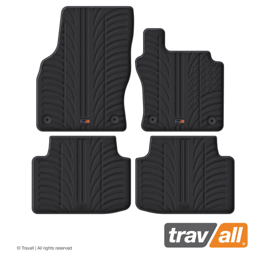 VOLKSWAGEN PASSAT 2014-CURRENT and Passat ALLTRACK 2014-CURRENT Rubber Car Mats Set (4 Mats)