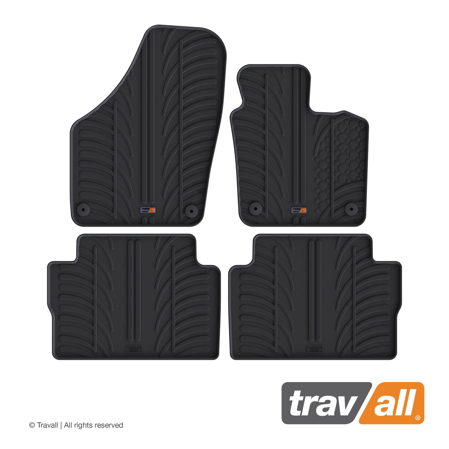 SEAT ALHAMBRA 2010-2020 and VOLKSWAGEN Sharan 2010-2020 Rubber Car Mats Set (4 Mats)