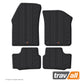 VOLKSWAGEN UP! 2011-CURRENT, SKODA Citigo 2011-2020 and Seat Mii 2011-2021 Rubber Car Mats Set (2 Mats)