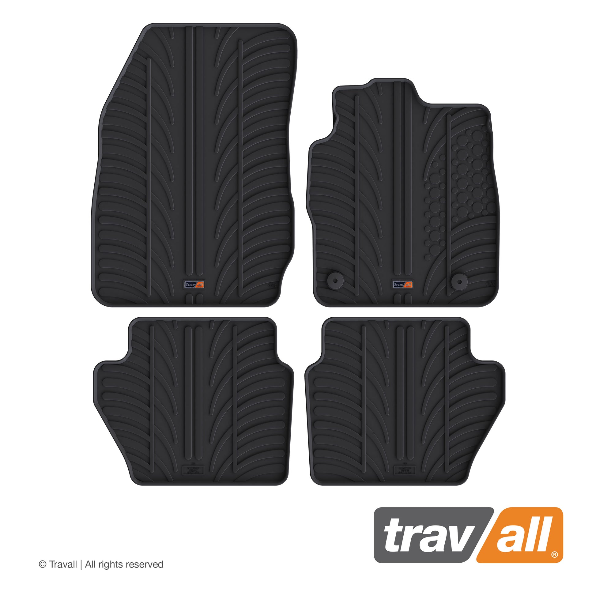 FORD FIESTA 2008-2017 and ST 2012-2017  Rubber Car Mats Set (4 Mats)