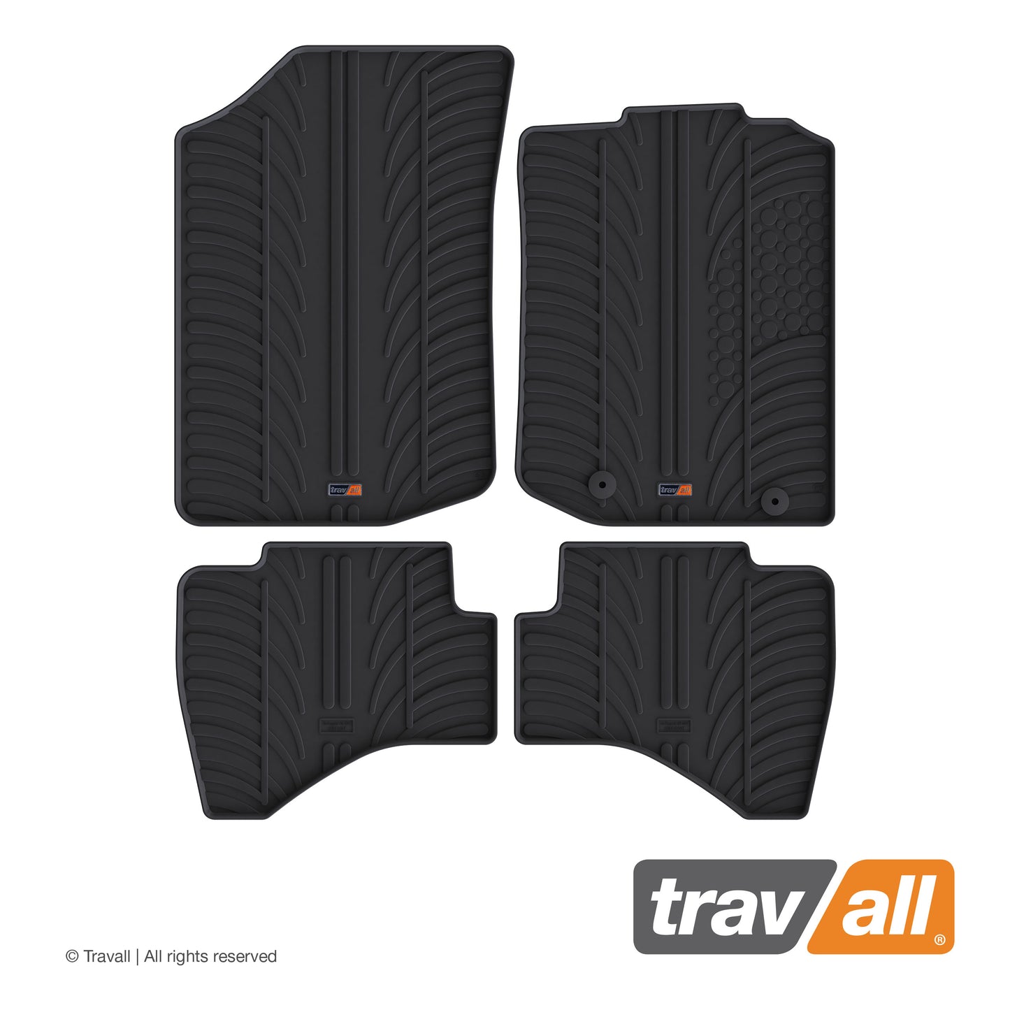 PEUGEOT 108, C1 and TOYOTA AYGO 2014-2021 Rubber Car Mats Set (4 Mats)