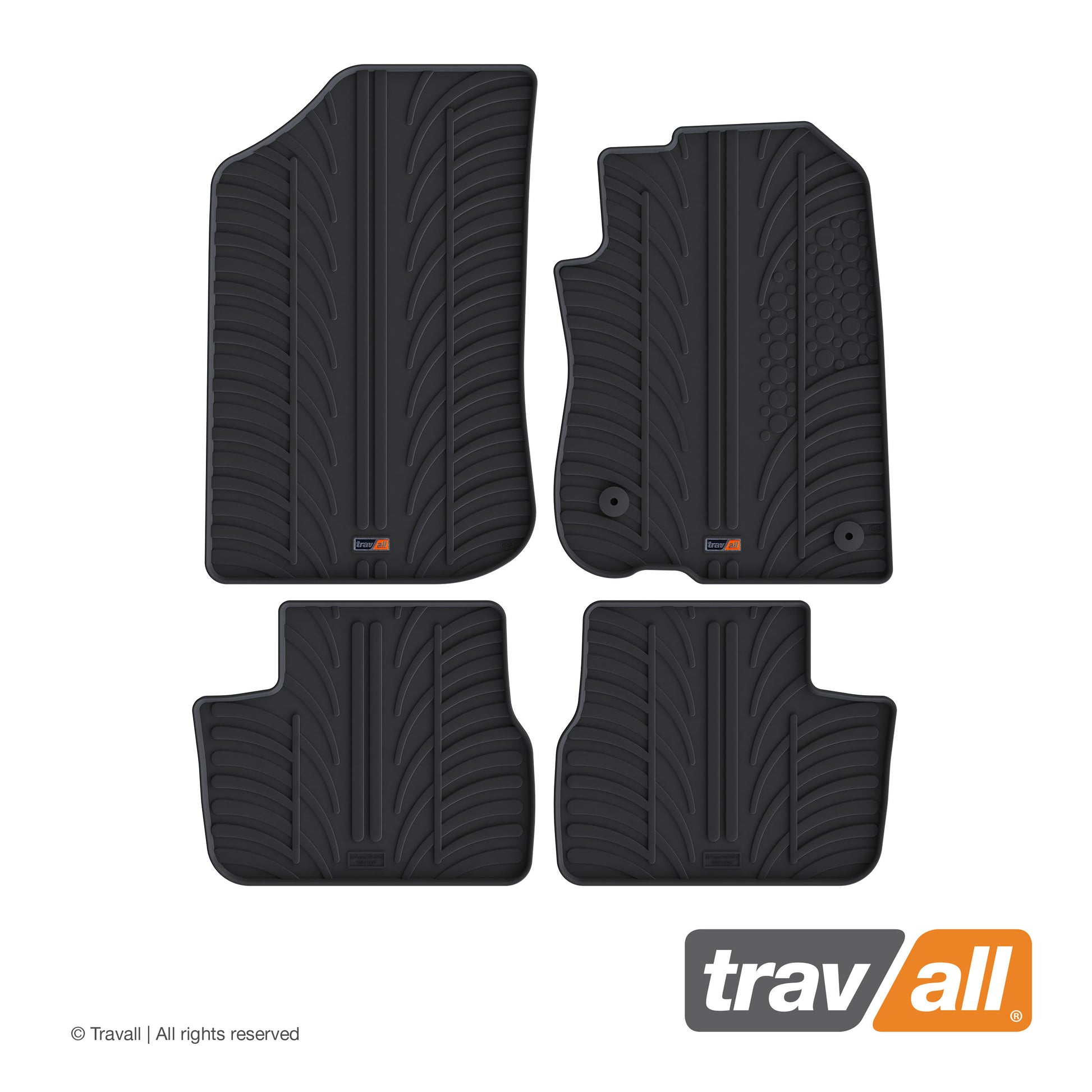 PEUGEOT 208 2011-2019 and GTI 2012-2019 Rubber Car Mats Set (4 Mats)
