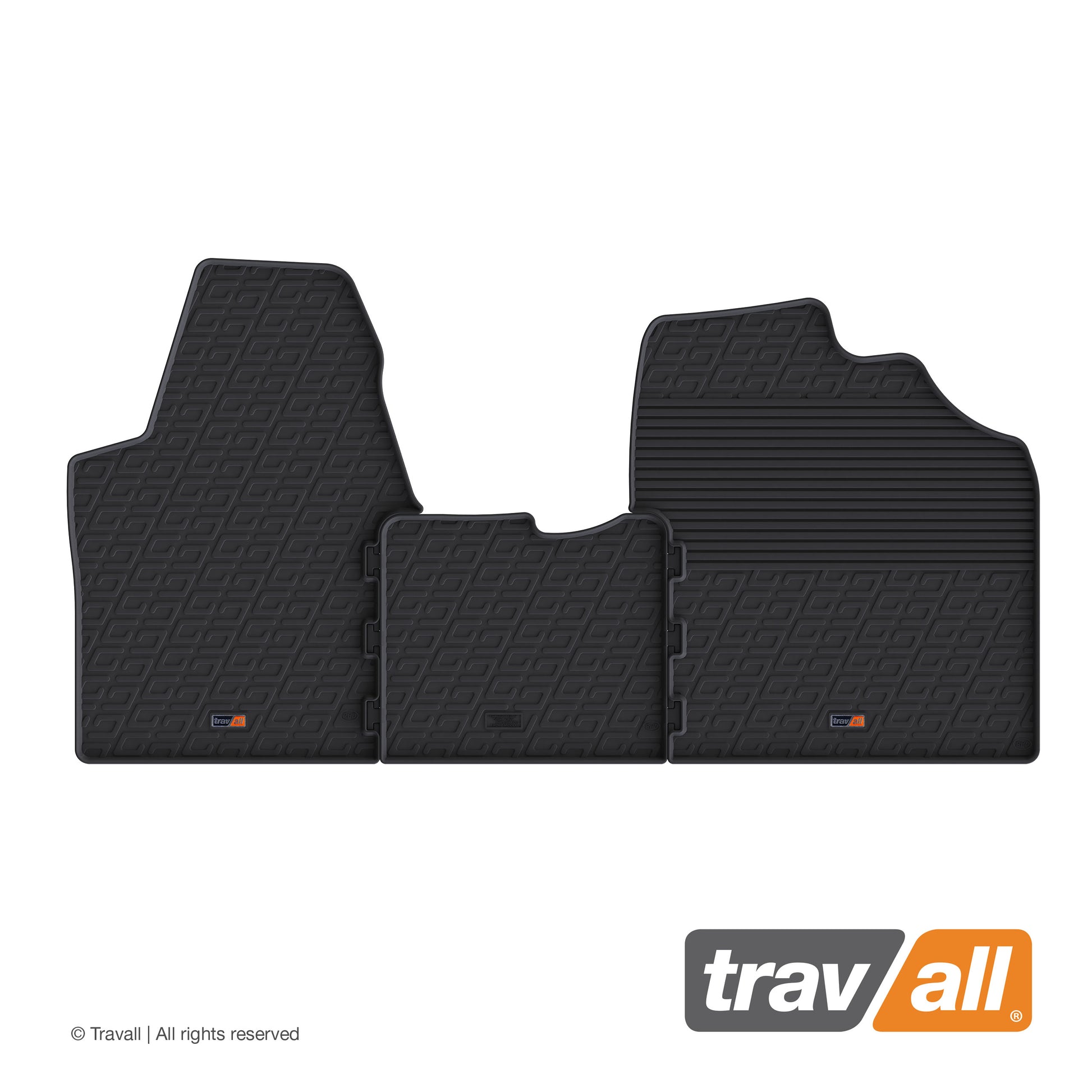 PEUGEOT EXPERT, CITROEN JUMPY/DISPATCH, FIAT SCUDO  2013-2019 Rubber Car Mats Set (3 Mats)