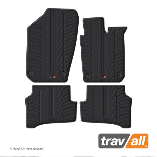 VOLKSWAGEN POLO HATCHBACK 2009-2017 and SKODA Fabia HATCHBACK 2014-2021 Rubber Car Mats Set (4 Mats)