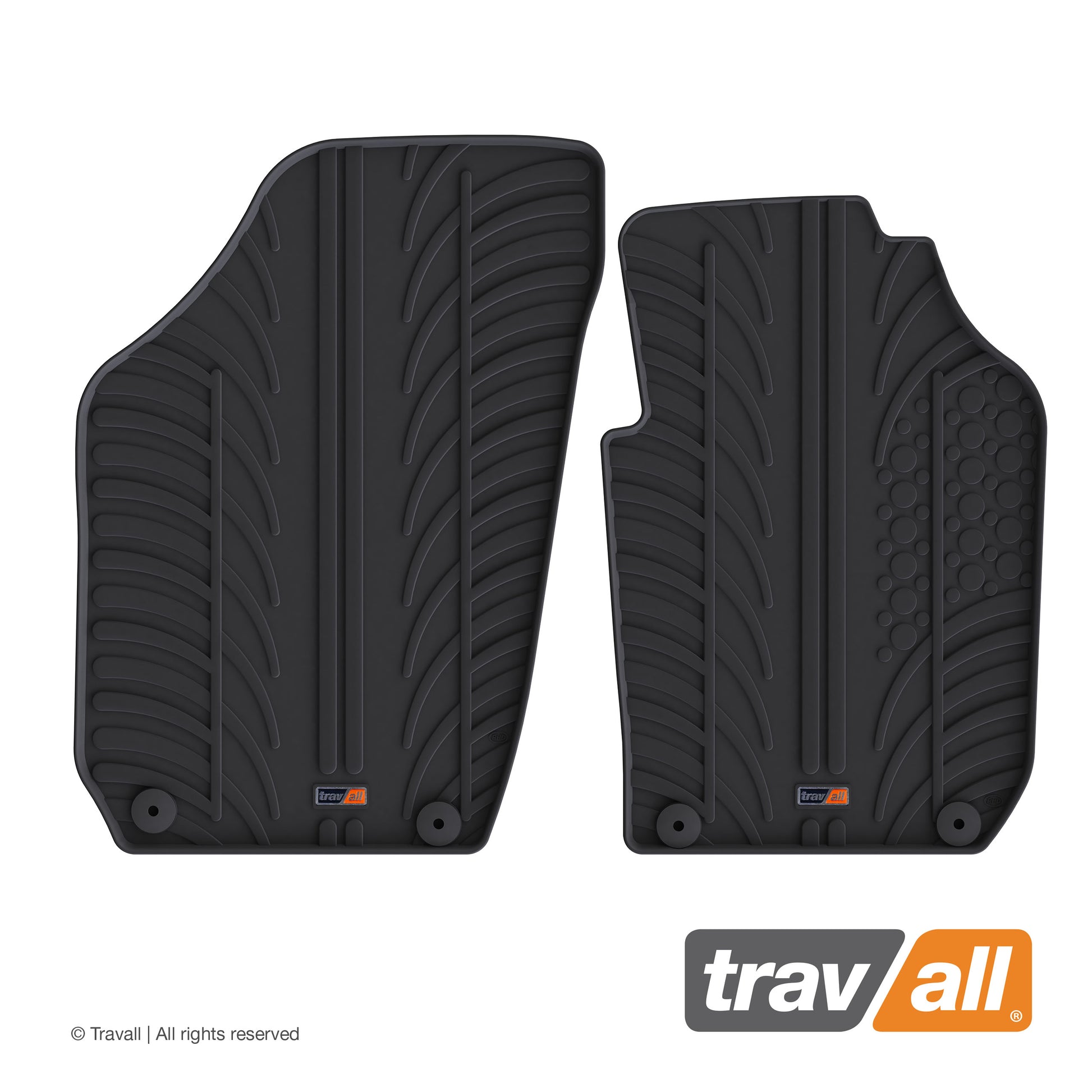 SKODA ROOMSTER PRAKTIK 2007-2010 Rubber Car Mats Set (2 Mats)
