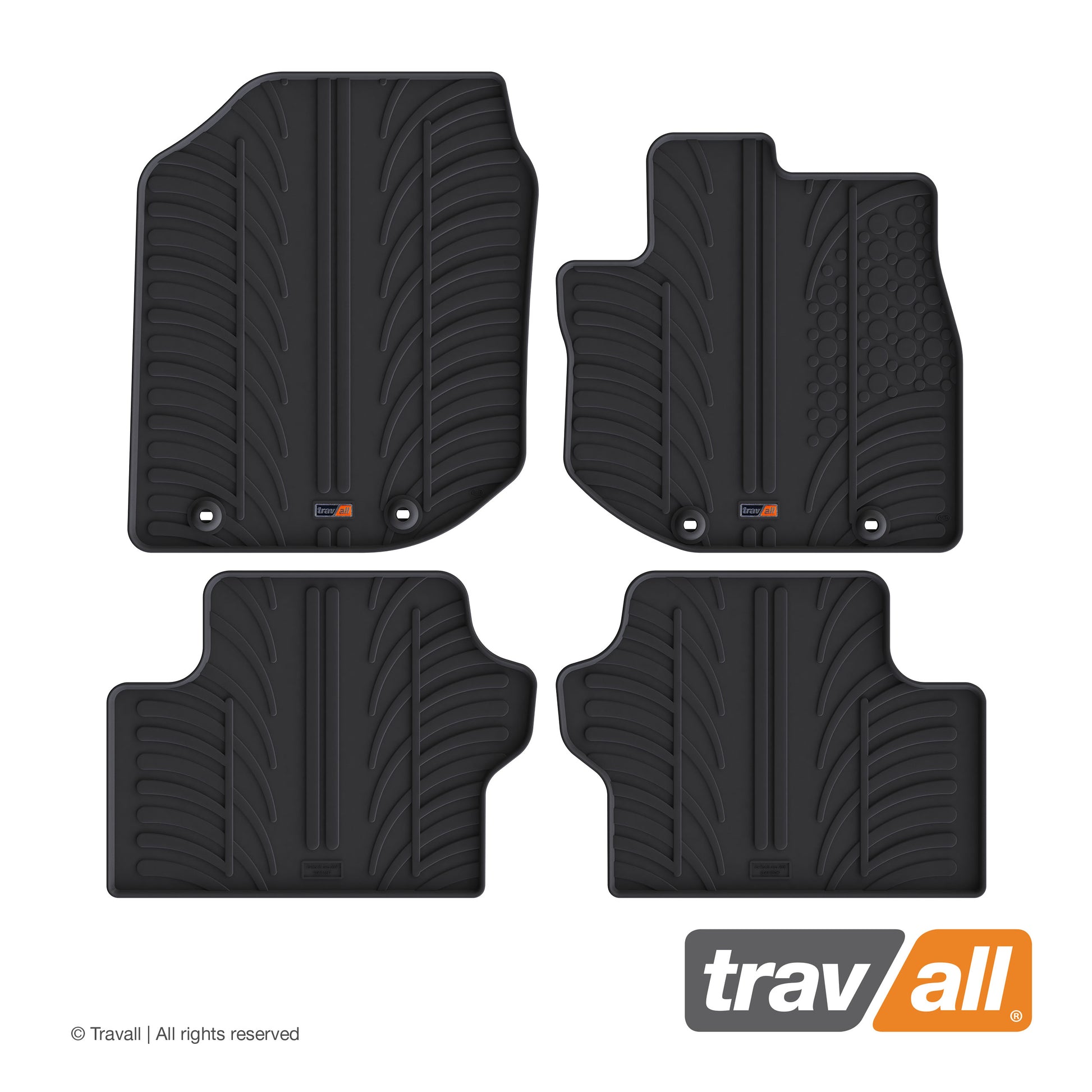 HONDA FIT 2007-2014 and JAZZ 2007-2016 Rubber Car Mats Set (4 Mats)