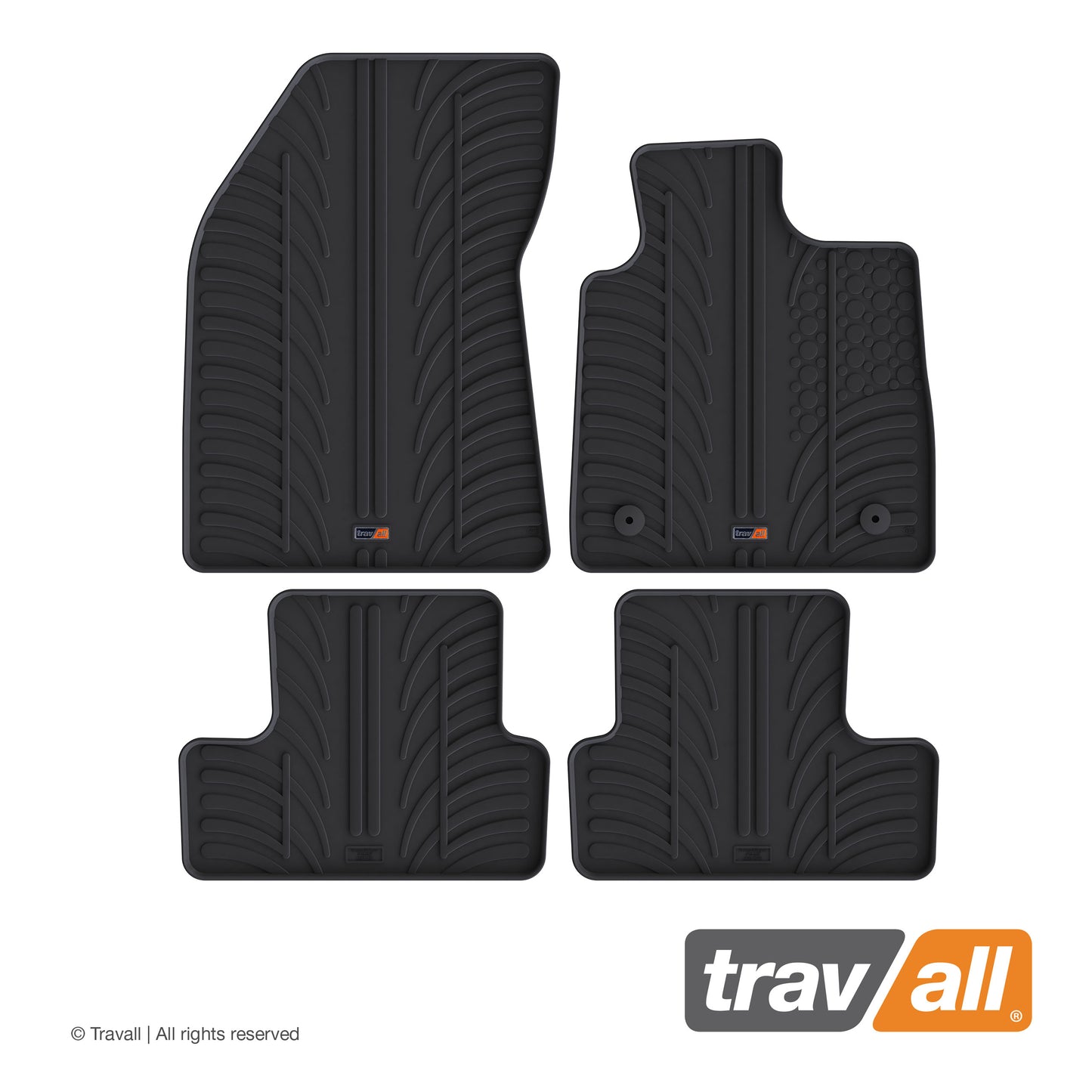 RENAULT MEGANE 5 DOOR HATCHBACK 2016-2022 Rubber Car Mats Set (4 Mats)