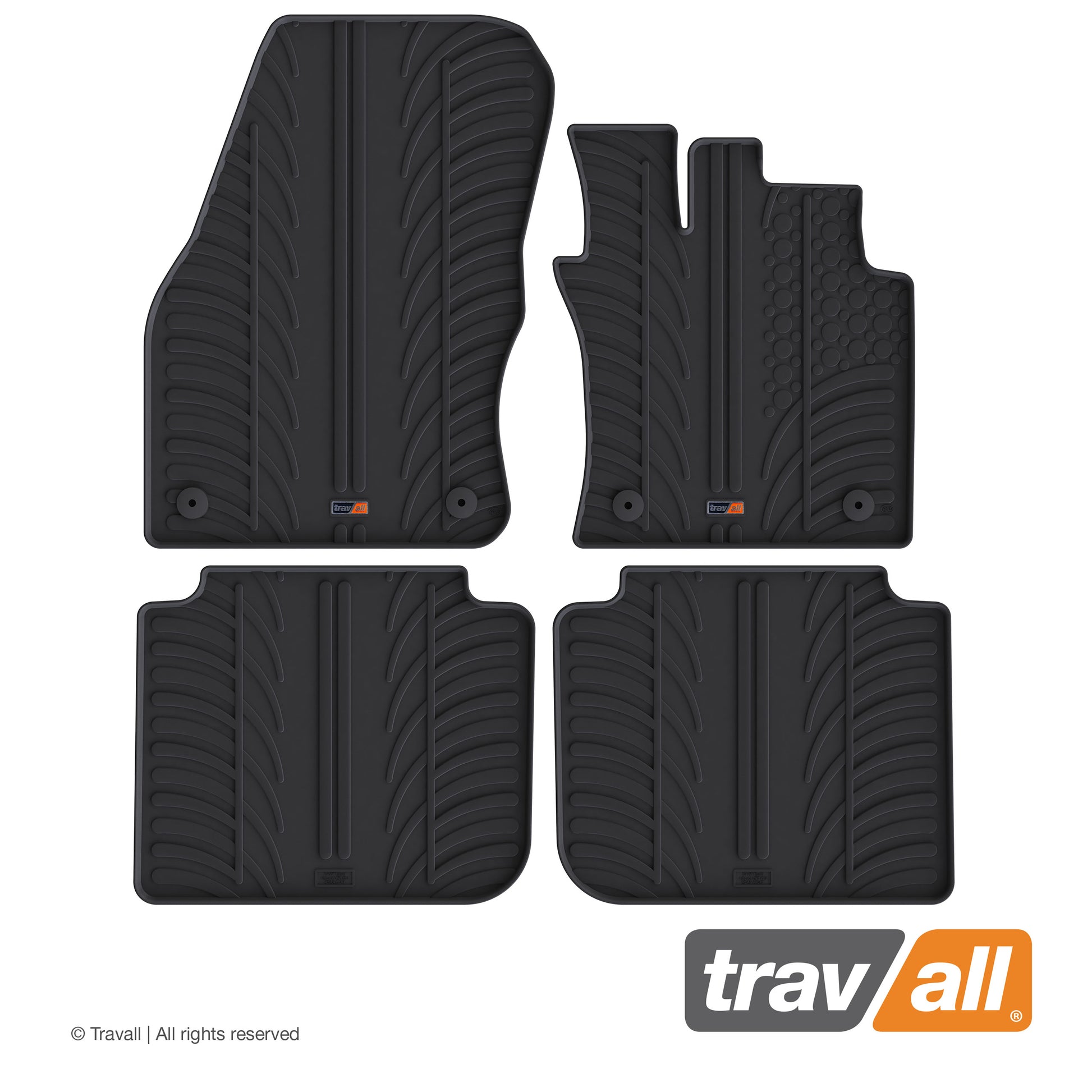 VOLKSWAGEN TIGUAN ALLSPACE 2018-CURRENT Rubber Car Mats Set (4 Mats)