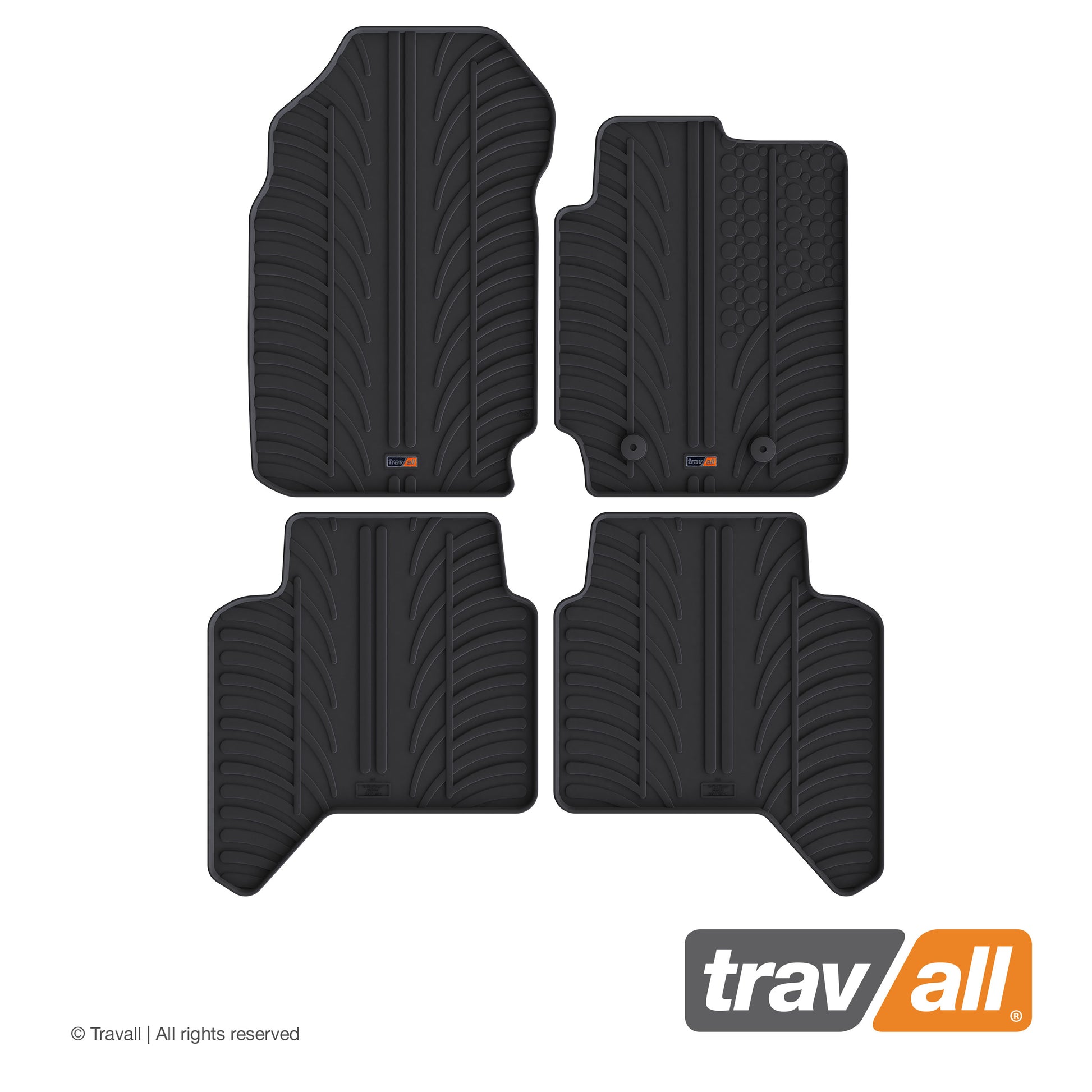 FORD RANGER DOUBLE CAB 2011-2019 Rubber Car Mats Set (4 Mats)