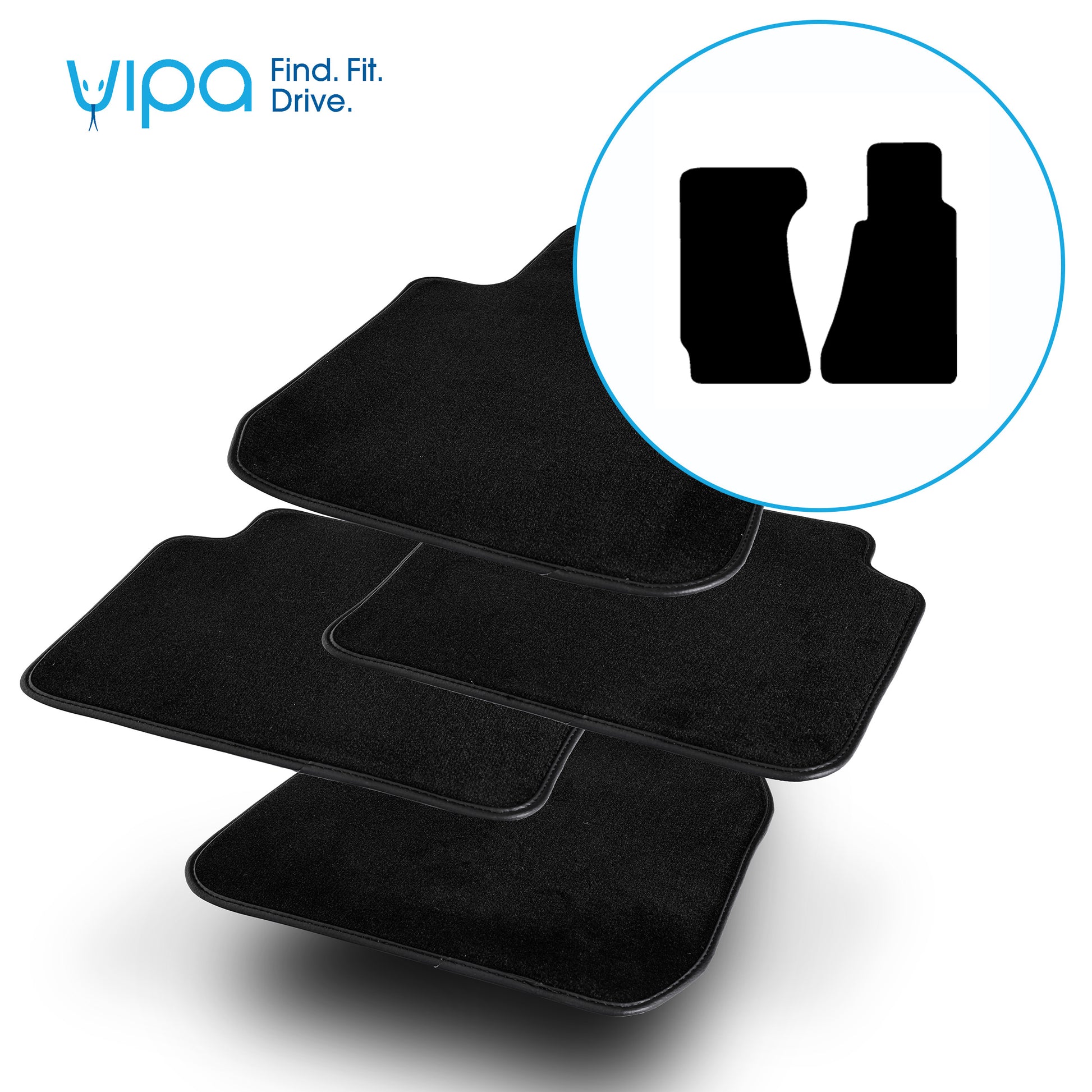ASTON MARTIN V8 VANTAGE 1977 TO 2000 - CAR MAT SET