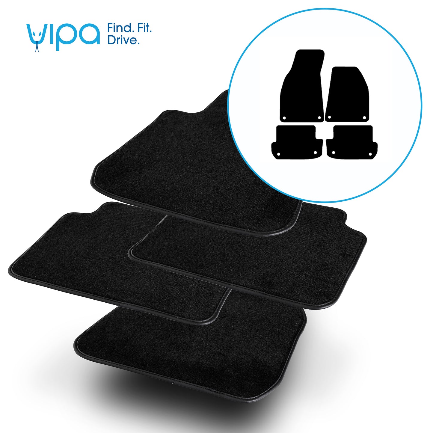 AUDI A4 CONVERTIBLE 2005 ONWARDS - CAR MAT SET