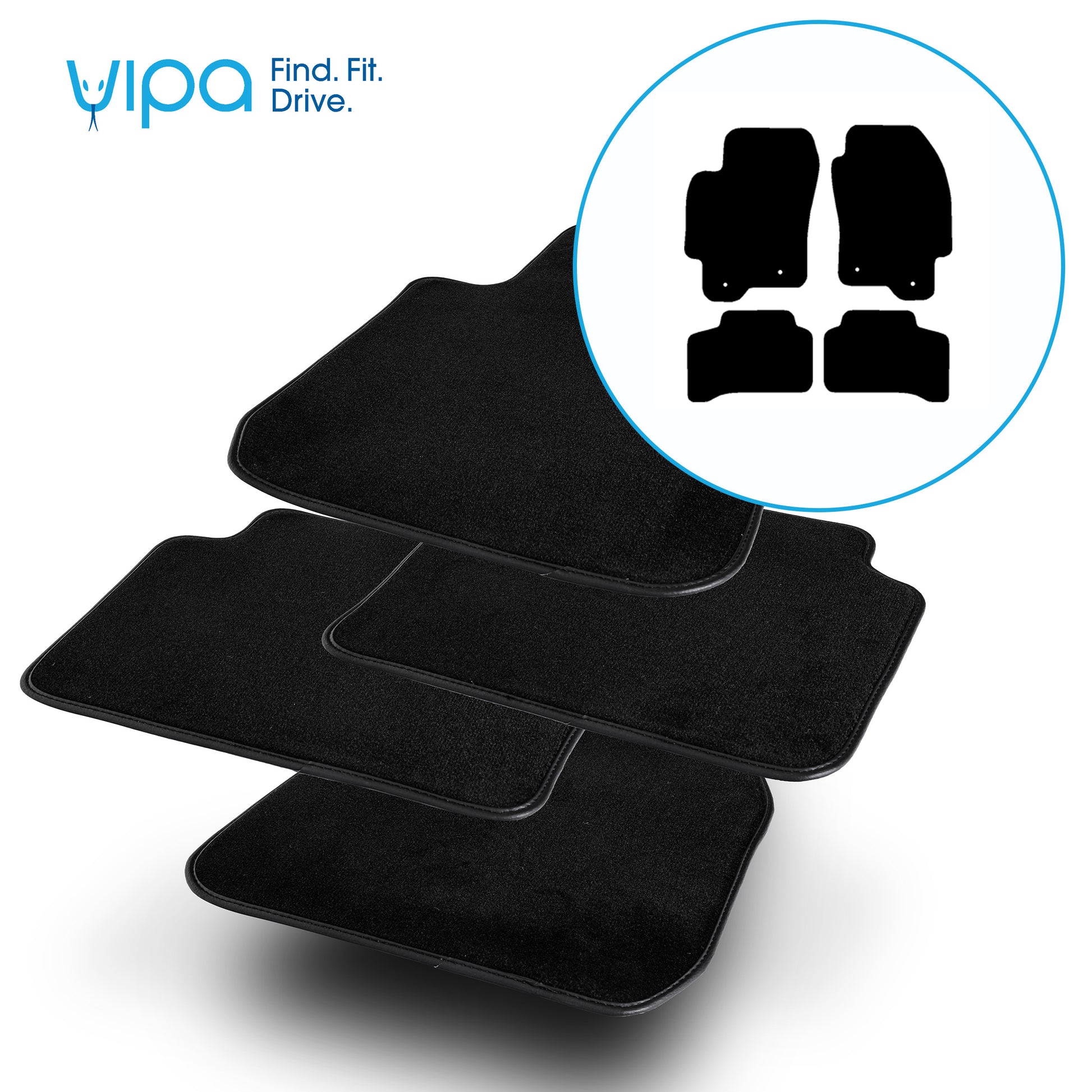 JAGUAR X-TYPE DIESEL SALOON / ESTATE 2001 ONWARDS - CAR MAT SET