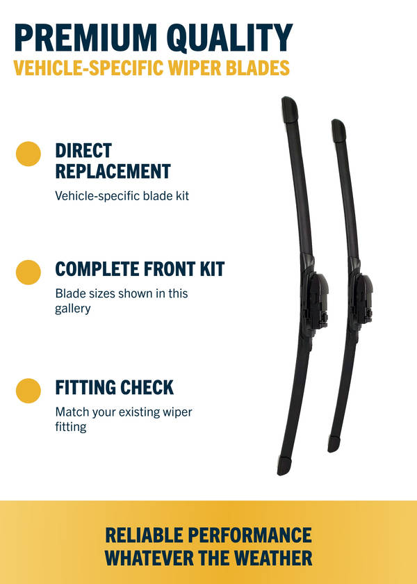 Mazda CX-5 SUV - Wiper blade construction and fitting information