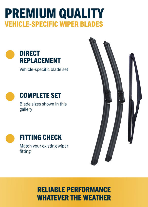 Peugeot 2008 Estate - Wiper blade construction and fitting information