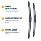 Kia Sportage SUV - Wiper blade construction and fitting information