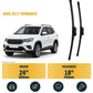 Mazda CX-5 SUV - Wiper blade overview with generic white vehicle illustration