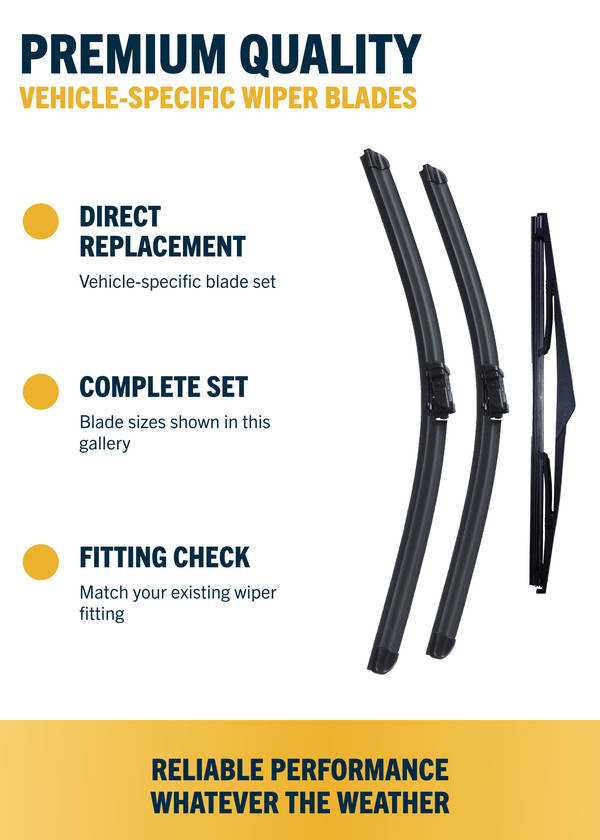 Vauxhall Grandland X SUV - Wiper blade construction and fitting information