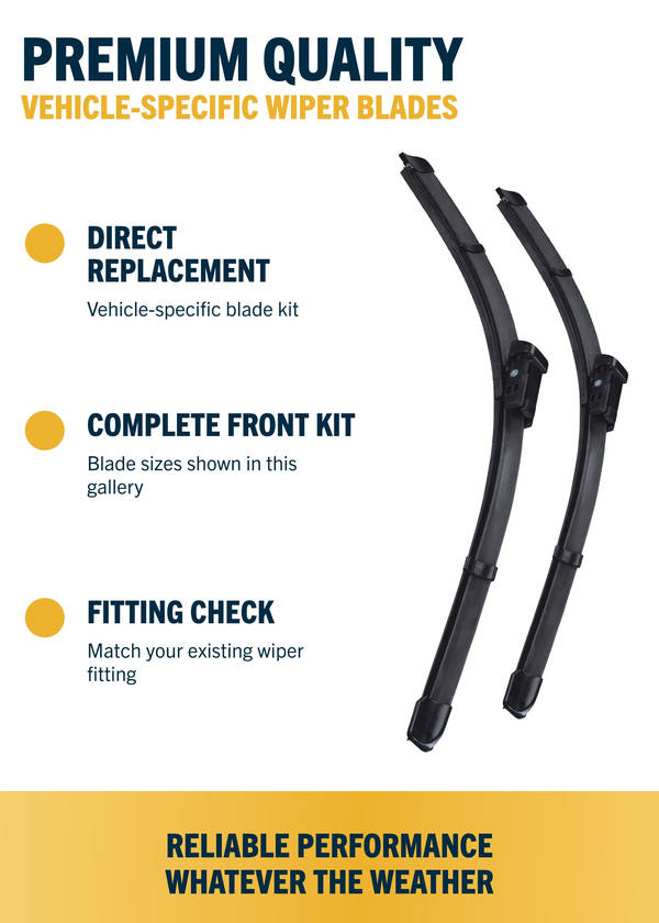 Hyundai Tucson SUV - Wiper blade construction and fitting information