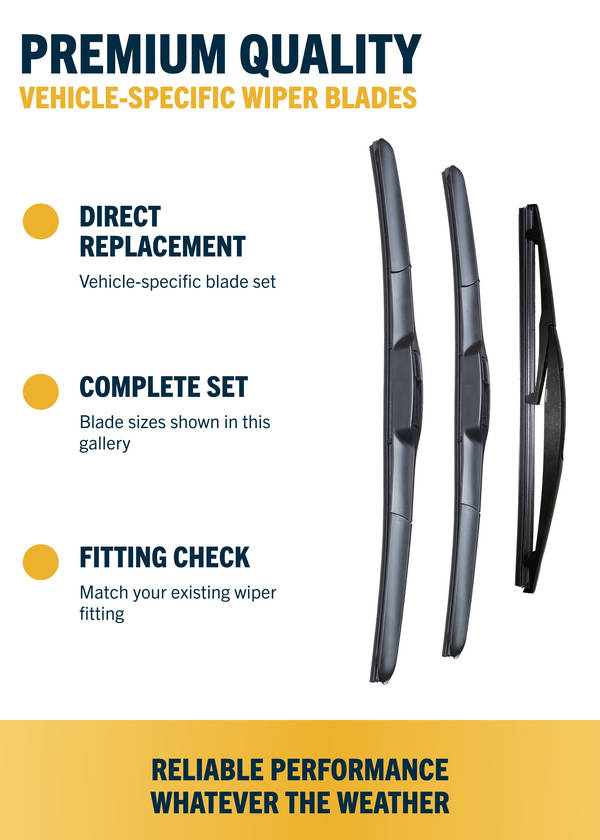 Mazda CX-3 SUV - Wiper blade construction and fitting information