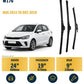 Mercedes-Benz A-Class W176 Hatchback - Wiper blade overview with generic white vehicle illustration