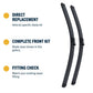 Jaguar XE Saloon - Wiper blade construction and fitting information