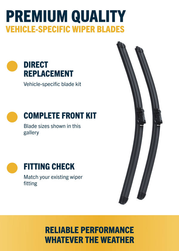 Jaguar XE Saloon - Wiper blade construction and fitting information