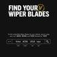 PEUGEOT 504 Pickup Jan 1980 to Dec 1989 Retro Upgrade Wiper Blade Kit - Easy Fit Video Tutorial