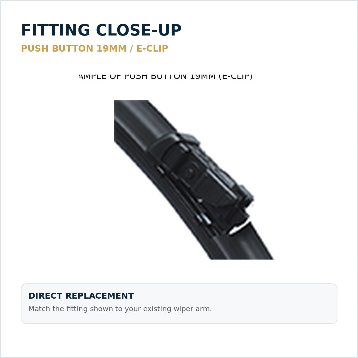 FORD FIESTA MK7 Hatchback wiper fitting close-up