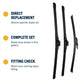 Direct-fit wiper blade construction