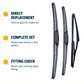 Hybrid wiper blade construction