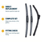 Hybrid wiper blade construction