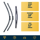 BMW 1 Series F20/21 Hatchback wiper blades included and sizes