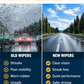 Worn and replacement wiper blade comparison