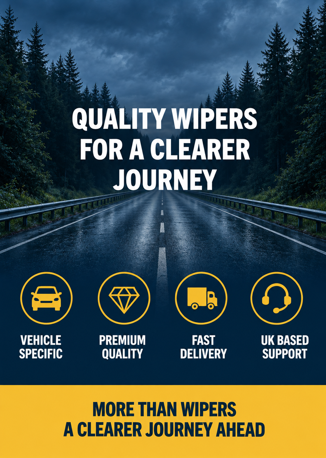 Clear visibility in wet weather