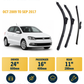 VW Polo MK5 Hatchback wiper blade overview